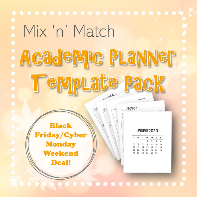 Mix 'n' Match Academic Planner Template Pack